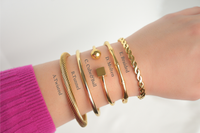 Gold Cuff Bangle Bracelets