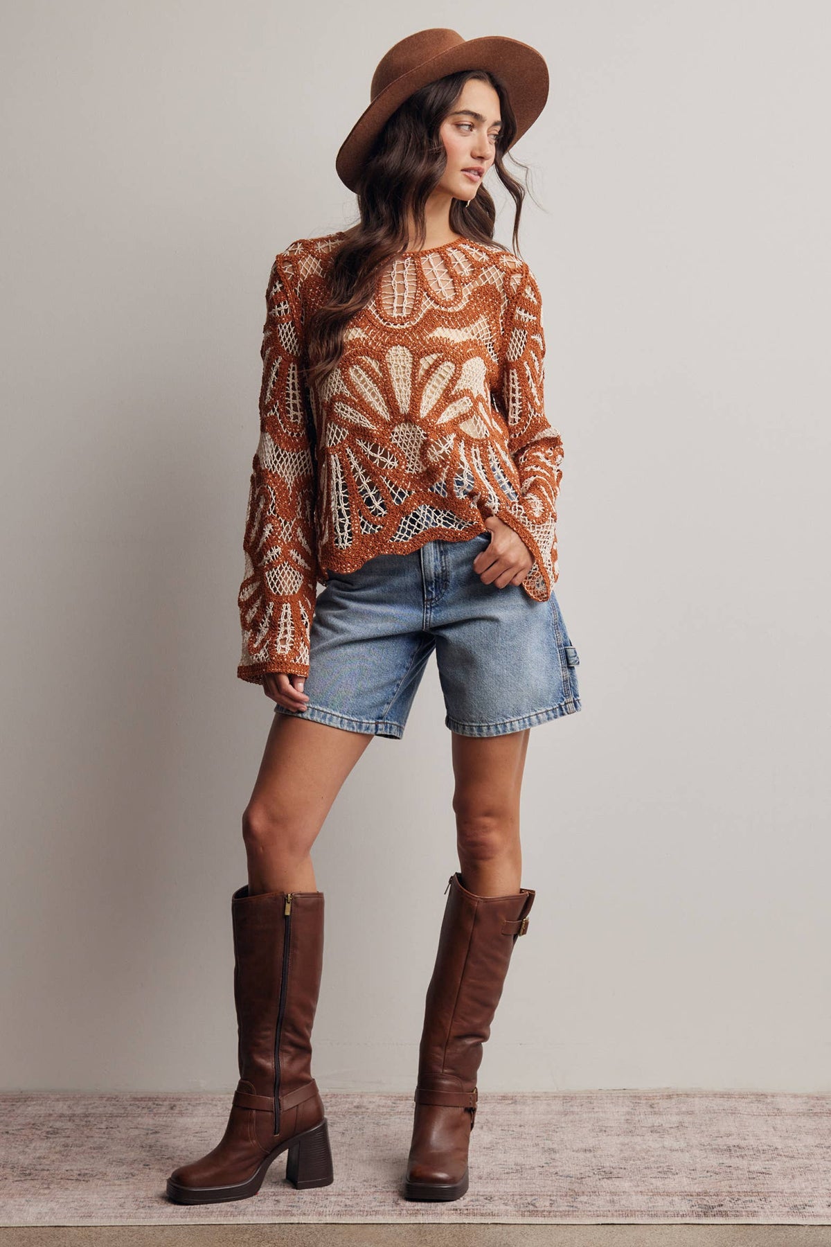 Crystal Crochet Sweater