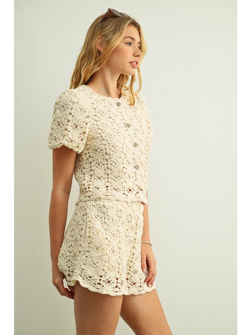 Mabel Crochet Top