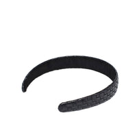 Embossed Woven Vegan Leather Headband