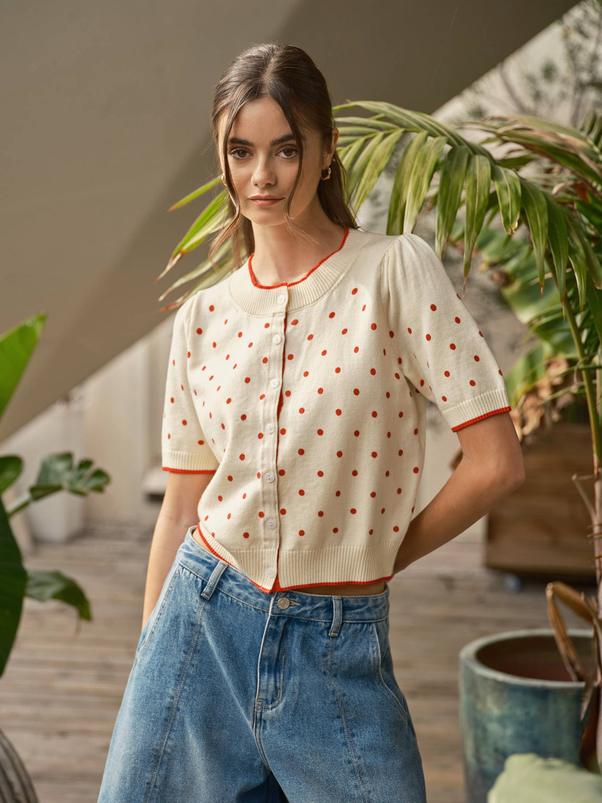 Polka Dot Cardigan