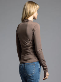 Rose Ruched Side Top