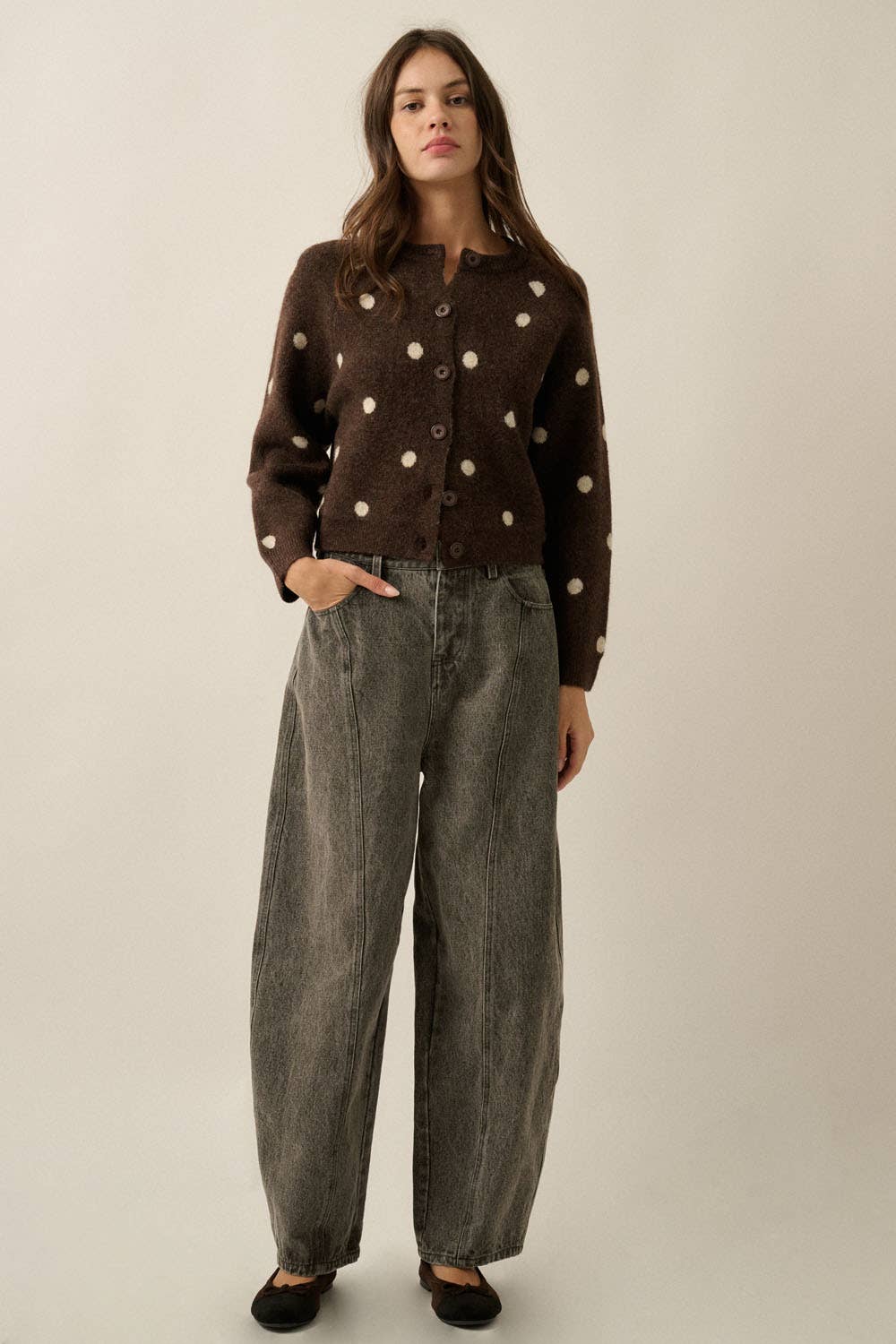 Carmen Polka Dot Cardigan