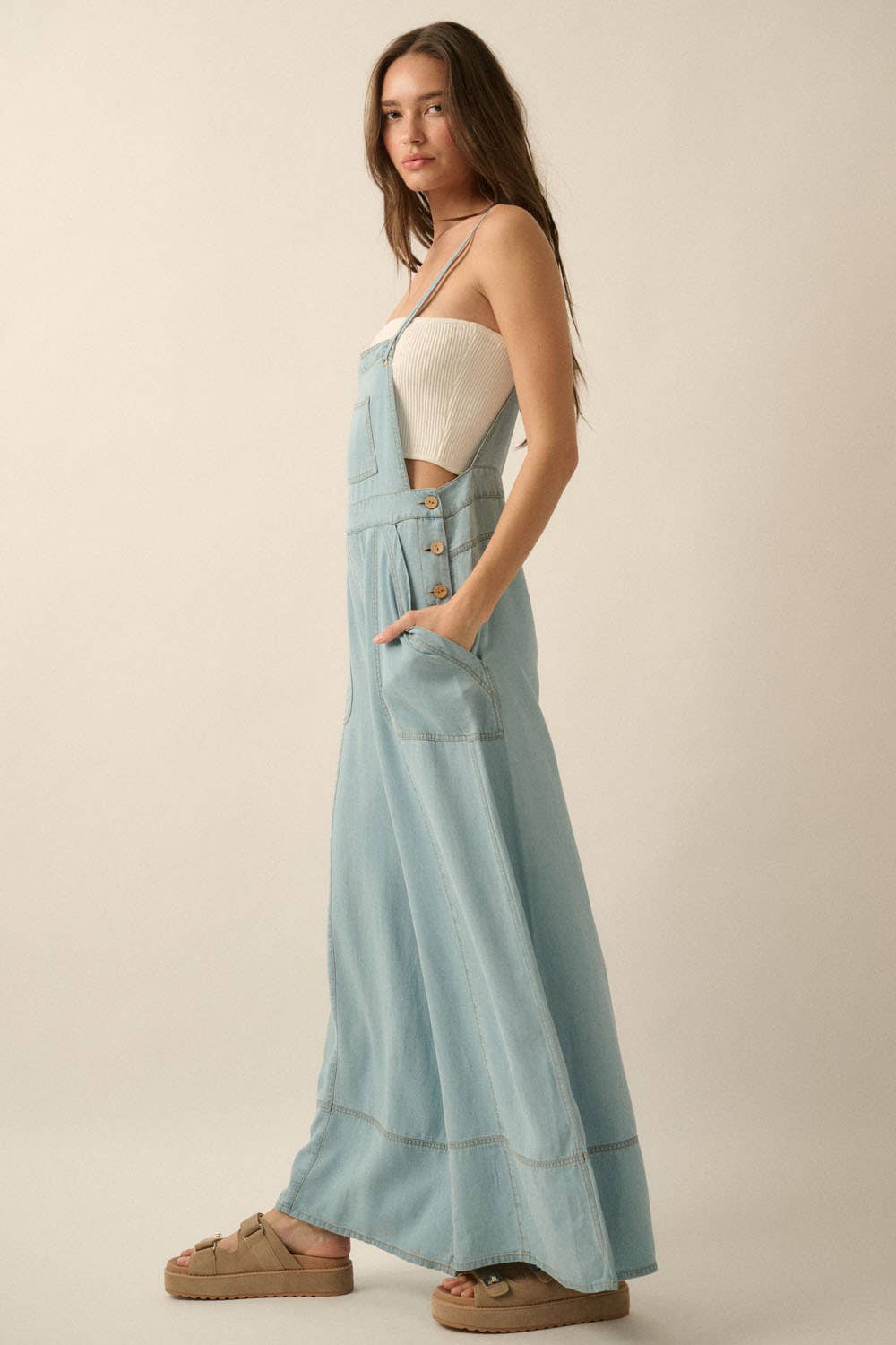 Danielle Denim Overall Jumpsuit
