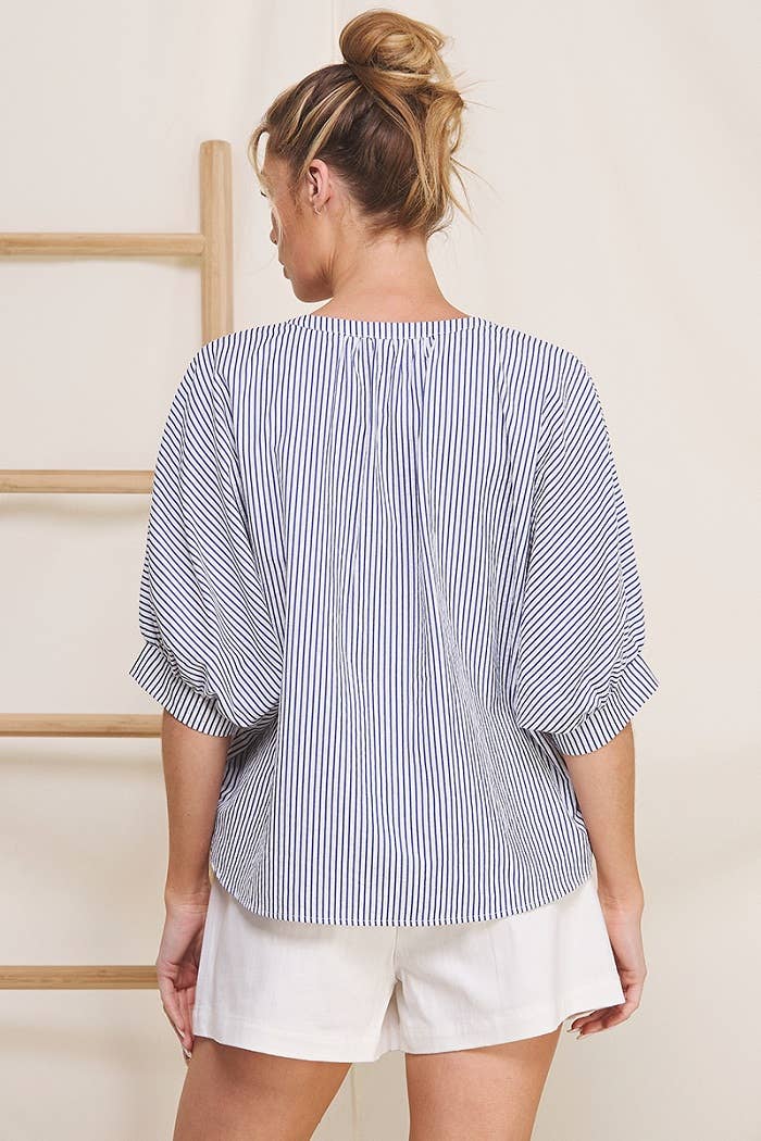 Brielle Pinstripe Blouse