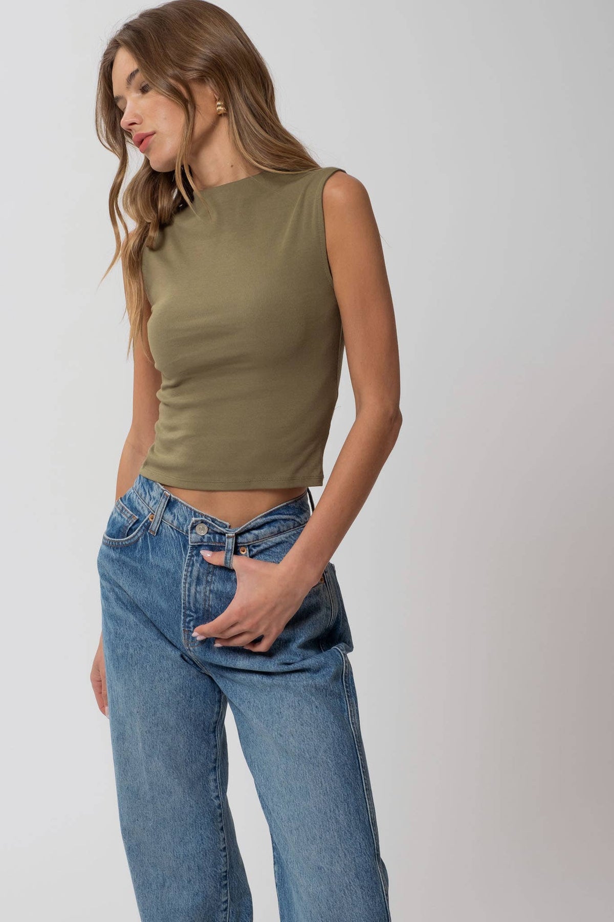 Molly Mock Neck Top