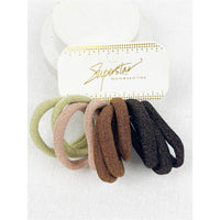 Glitter Hair Tie Set- 11 Pcs