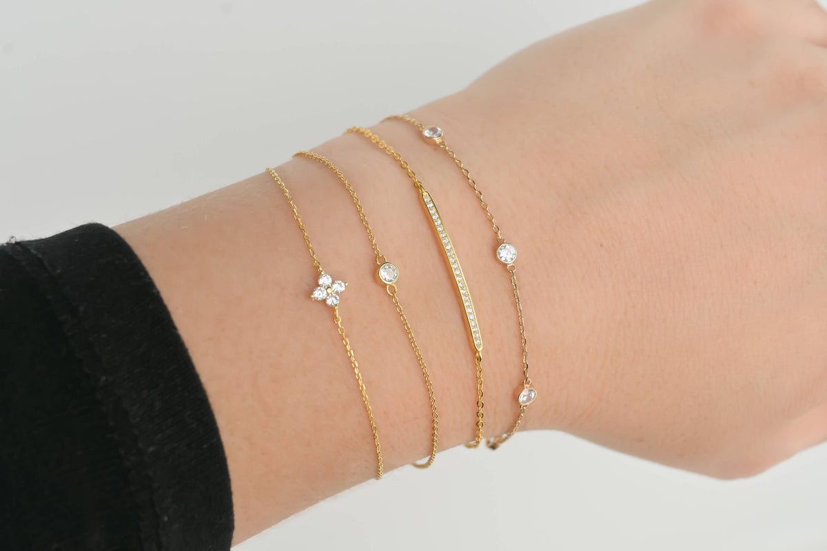 Dainty Gold & Silver Bracelets