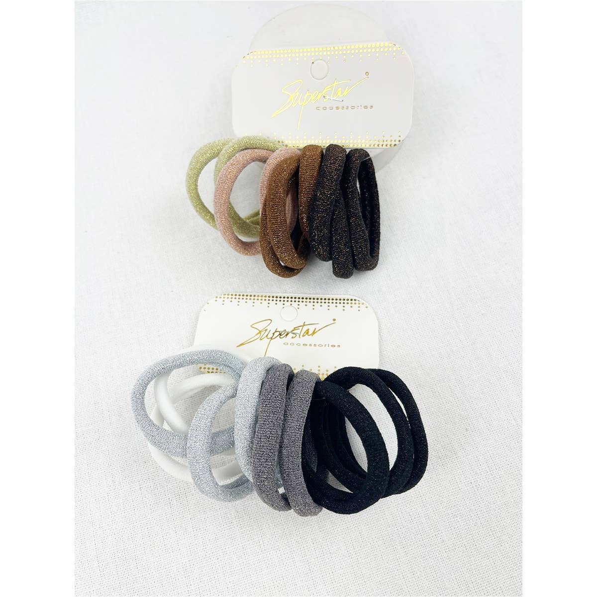 Glitter Hair Tie Set- 11 Pcs