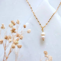 Double Pearl Necklace