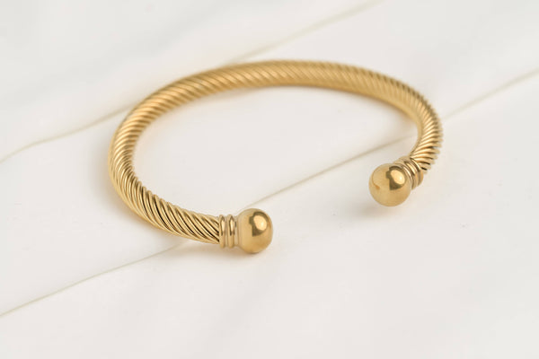 Gold Cuff Bangle Bracelets