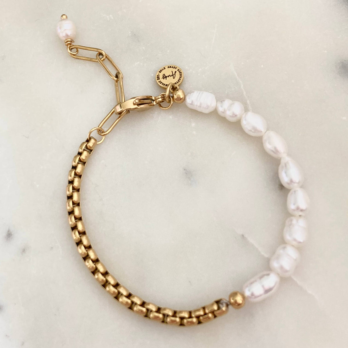 Pearls Bracelet Gold Plated