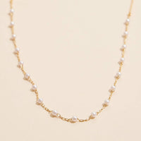 Pearl Link 18K Gold Dipped Necklace