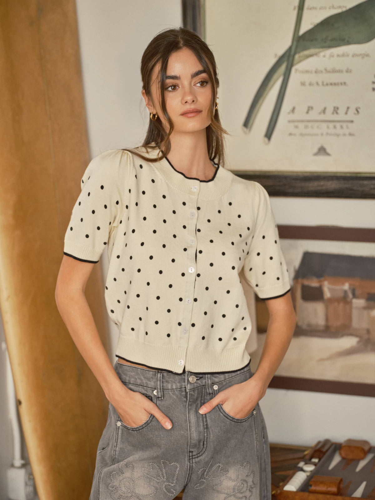 Polka Dot Cardigan