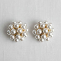 Floral Pearl Drop Earrings