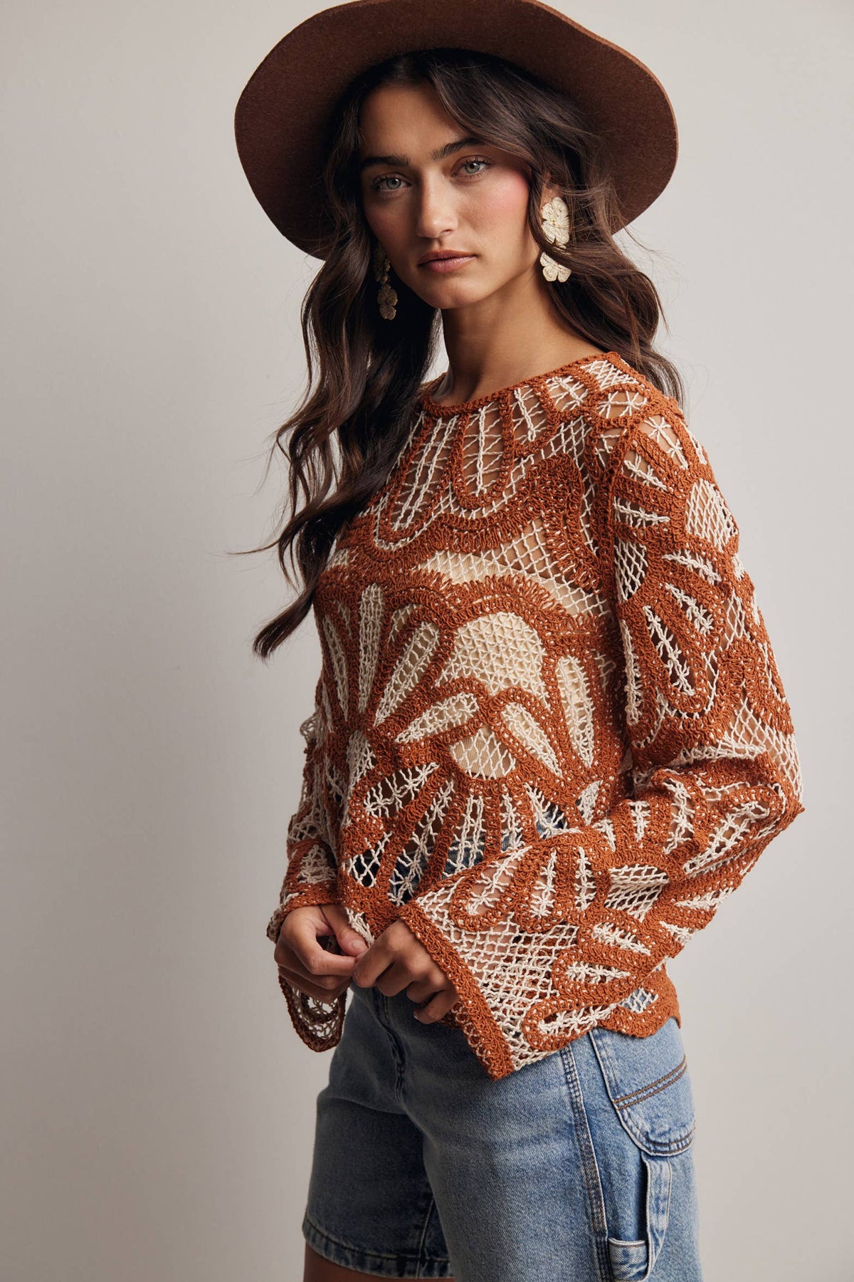Crystal Crochet Sweater