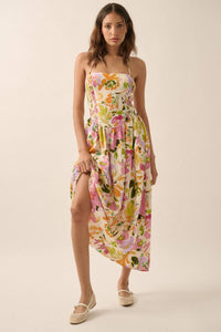 Garden Party Floral Midi Dress