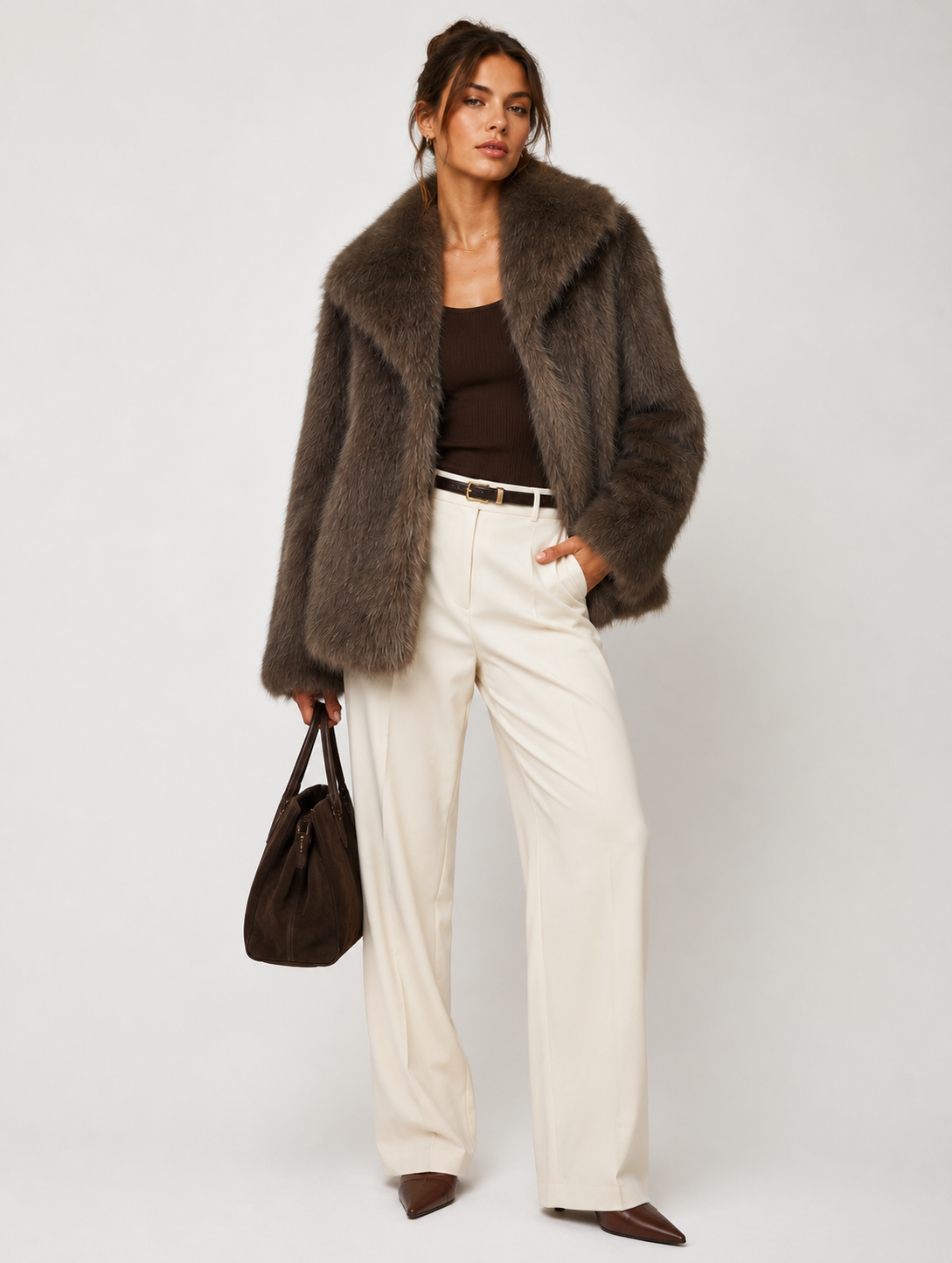 Celeste Faux Fur Coat