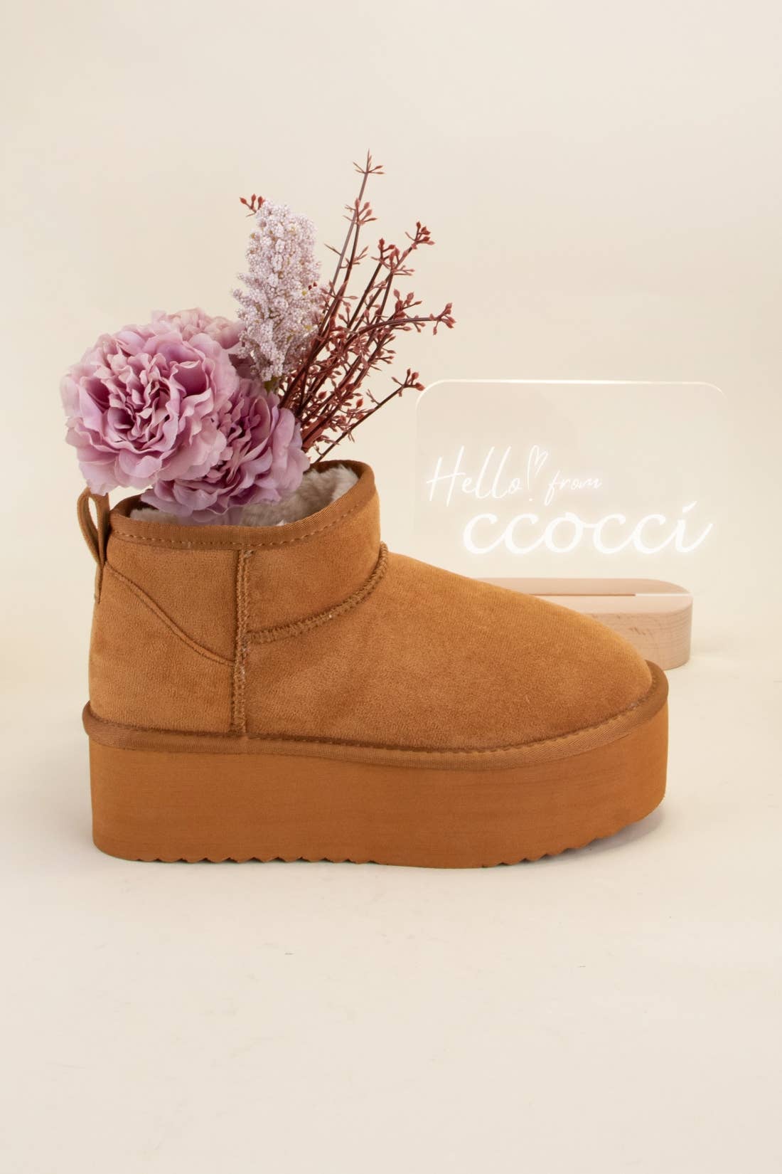 Benji Mini Ankle Platform UGG Dupes