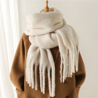 Mohair Tassel Scarf