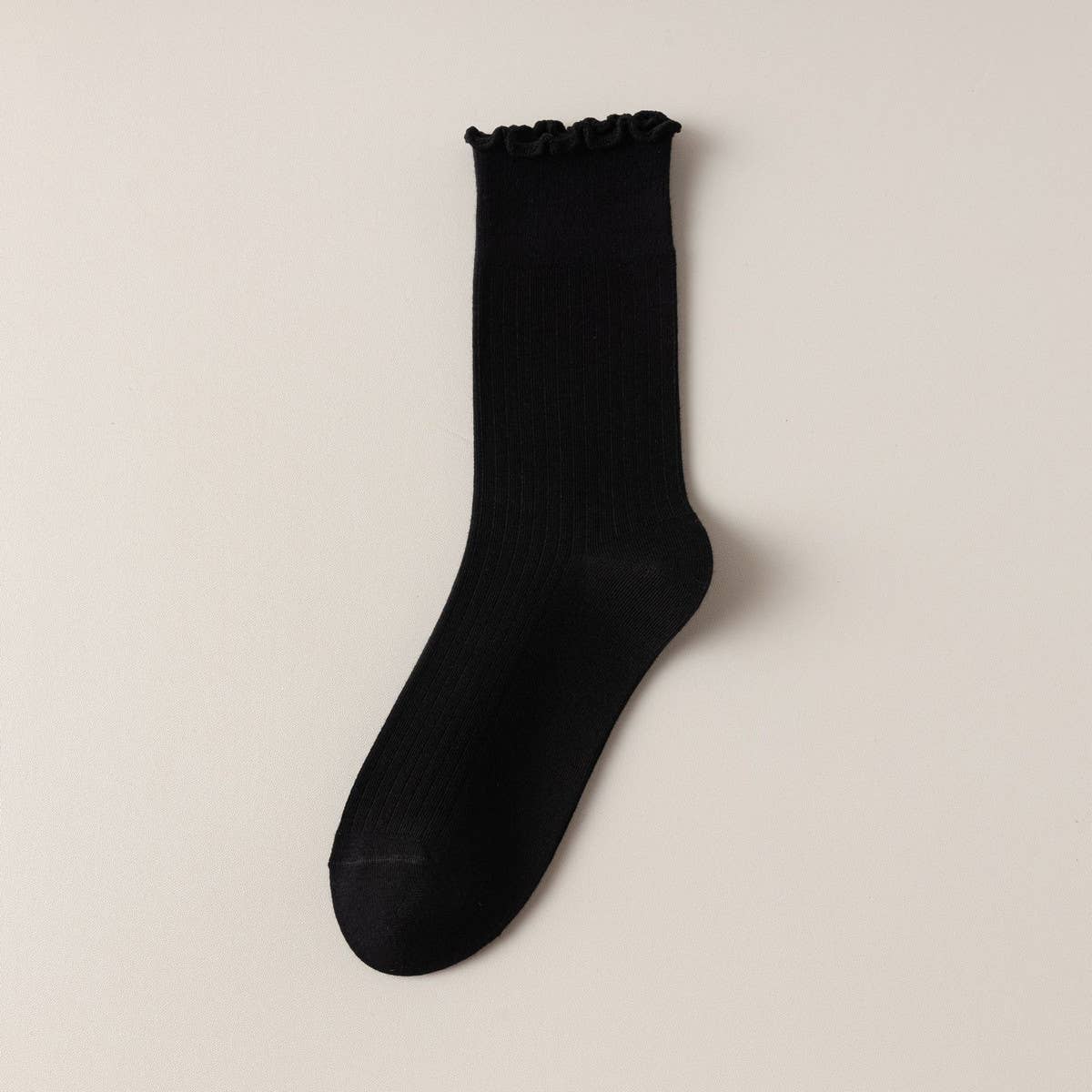 Mid Calf Frilly Sock