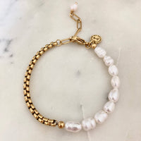 Pearls Bracelet Gold Plated