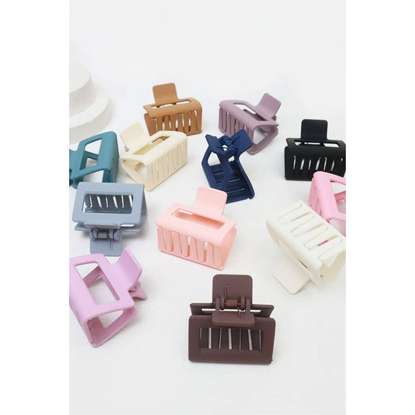 Matte Rectangle Medium Hair Clip