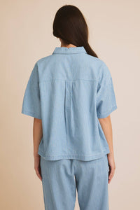 Calia Striped Chambray Shirt