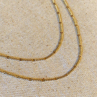 Beaten Figaro Necklace Gold Filled