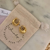 Chunky 18K Gold Plated Hoop Earrings