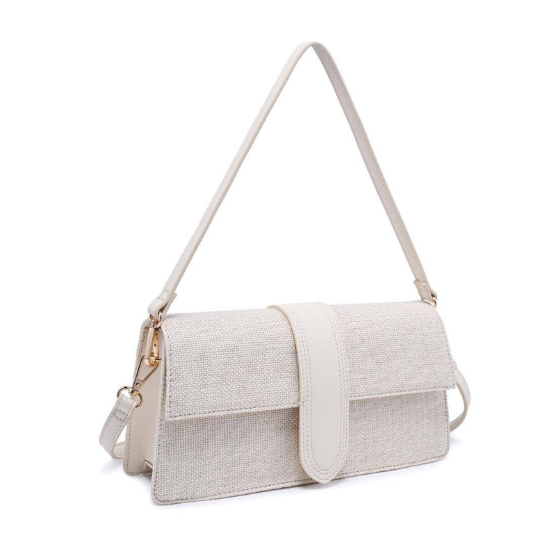 Violet Straw Monotone Crossbody