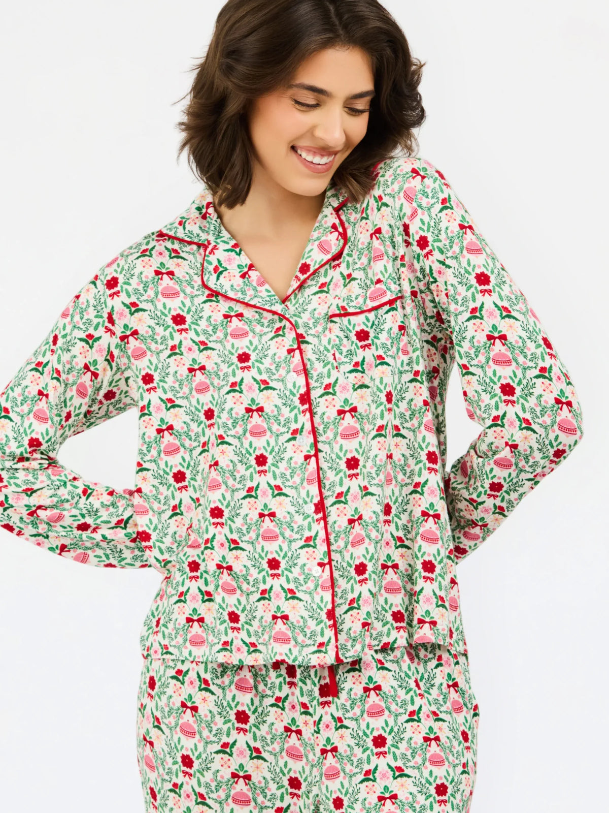 Charlotte PJ Set- Trimmed with Joy