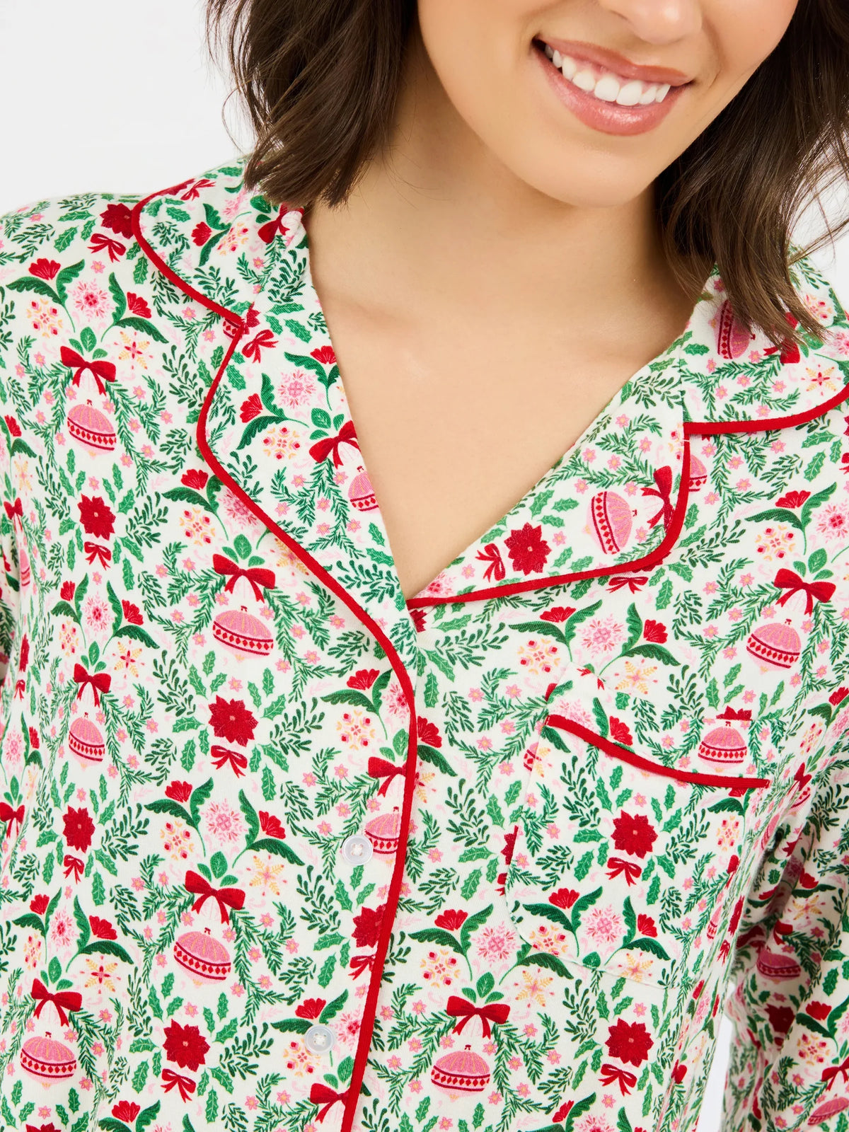 Charlotte PJ Set- Trimmed with Joy