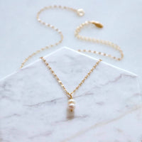 Double Pearl Necklace