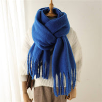 Mohair Tassel Scarf