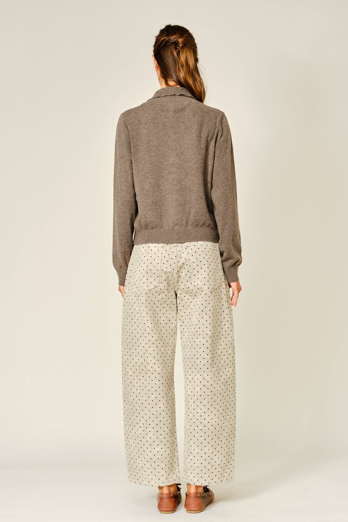 Polka Dot Barrel Pants