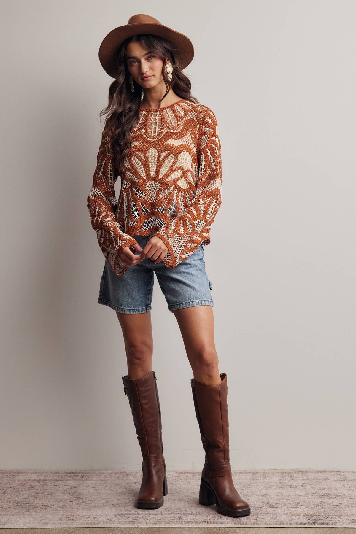 Crystal Crochet Sweater