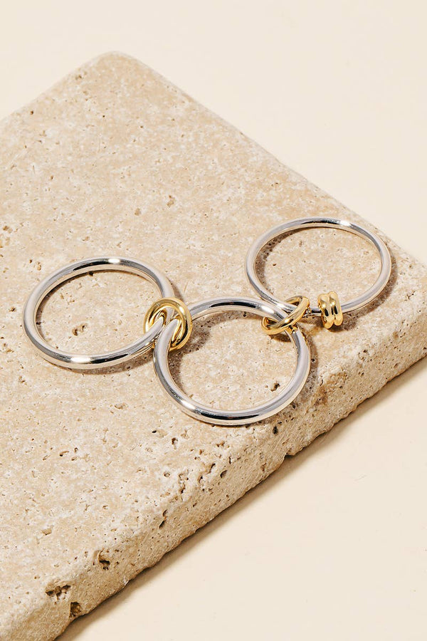 Gold Dipped Layered Rings