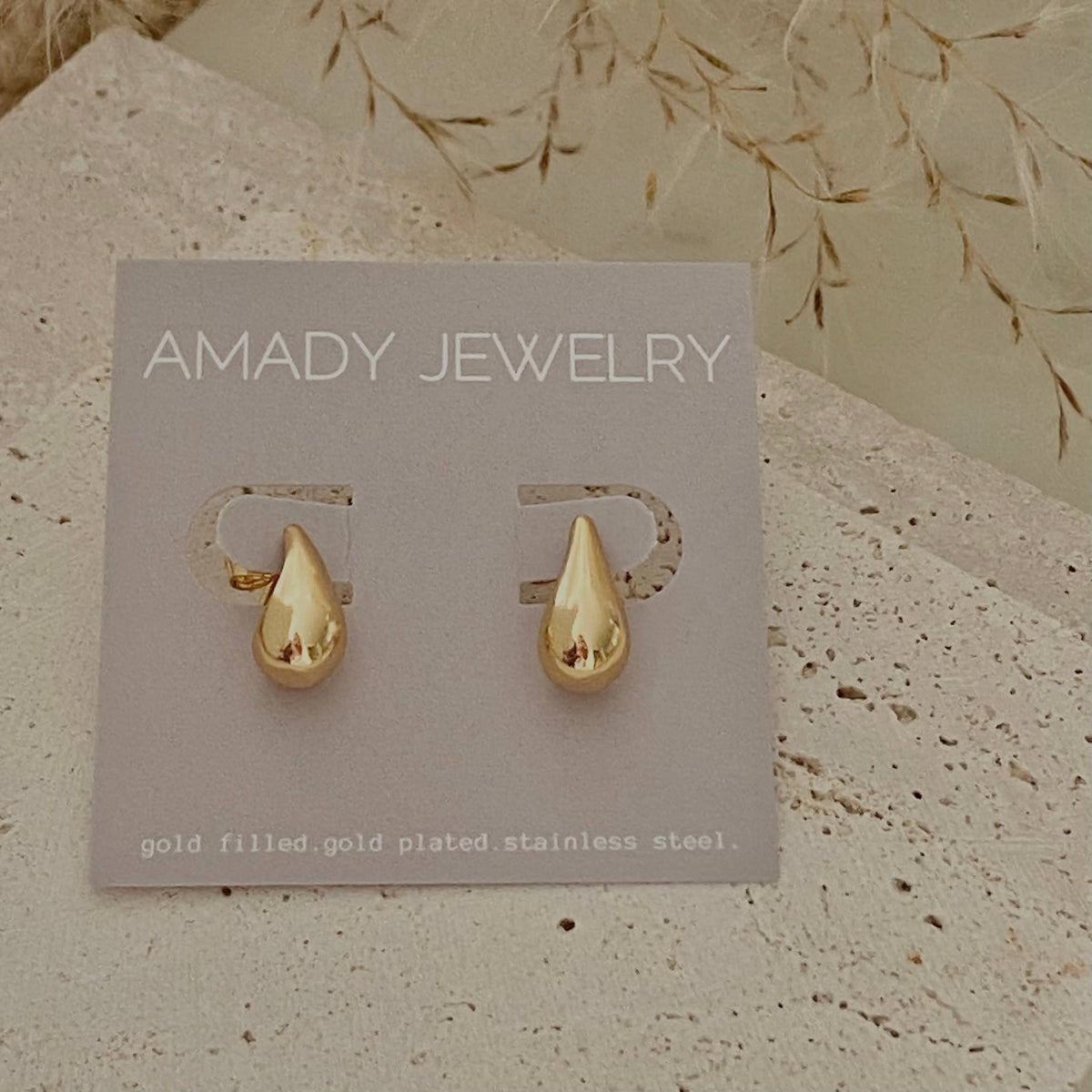 Teardrop Earrings 18k Gold Filled