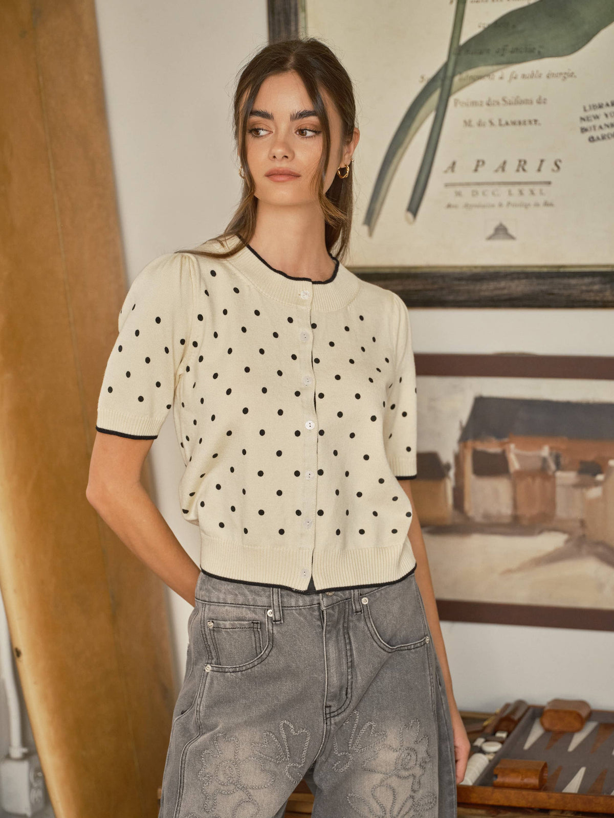 Polka Dot Cardigan