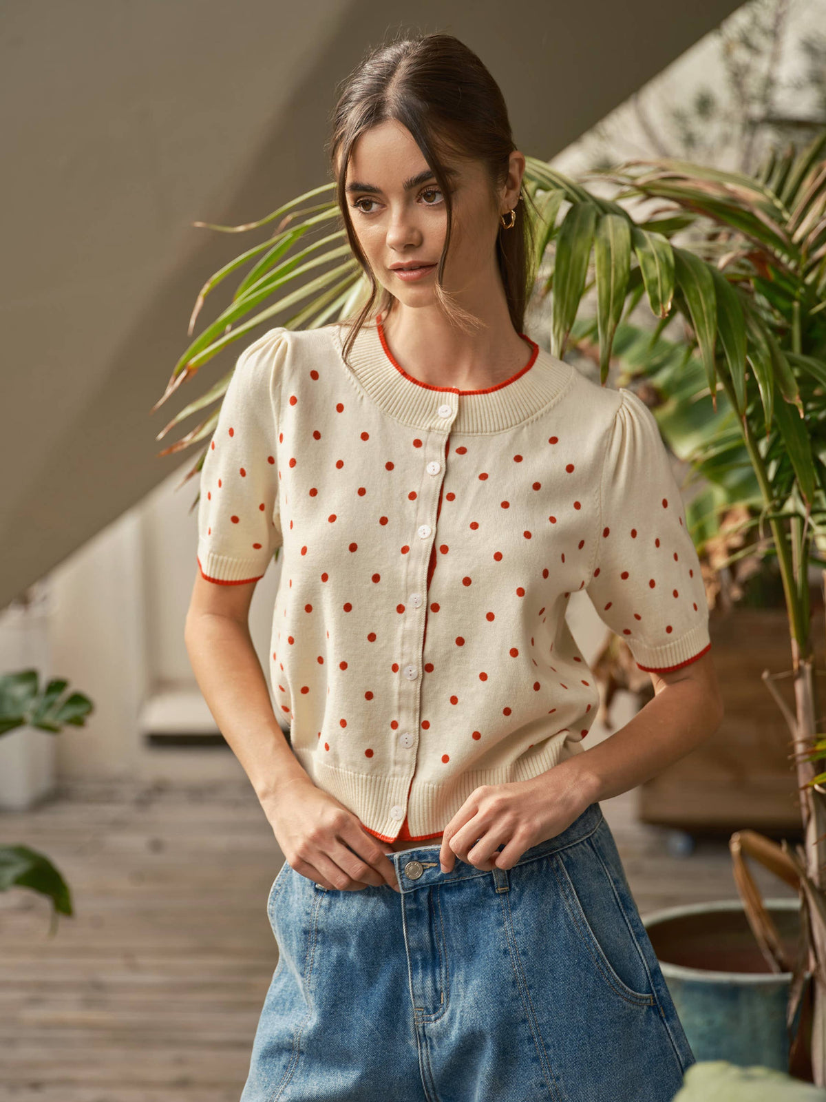 Polka Dot Cardigan