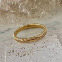 Stretch Bangle Bracelet Gold Plated