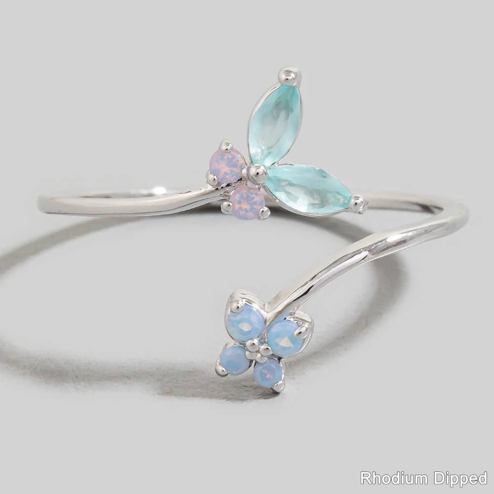 Butterfly & Flower Ring