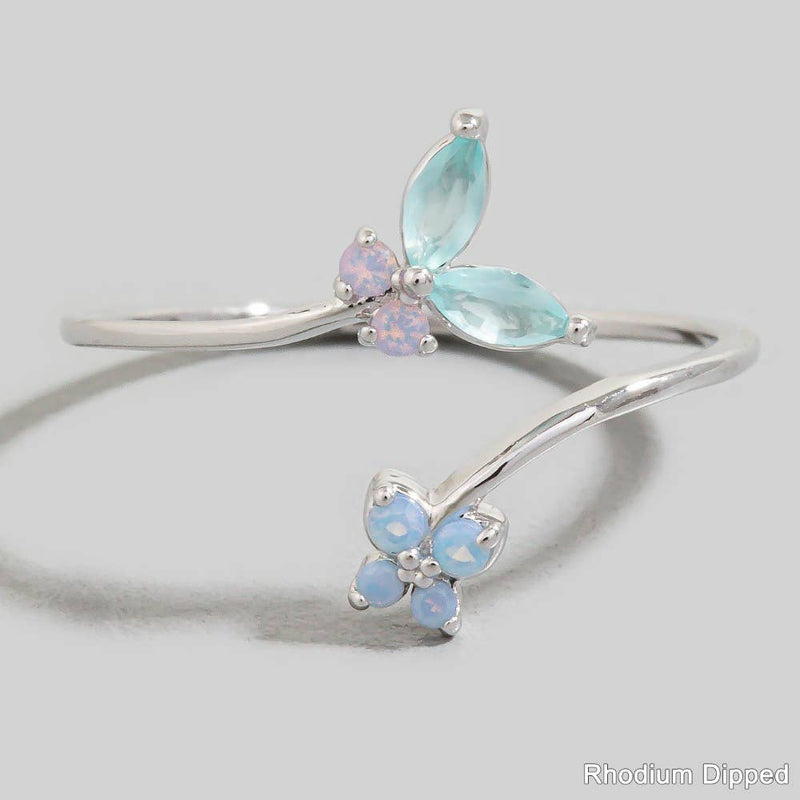 Butterfly & Flower Ring