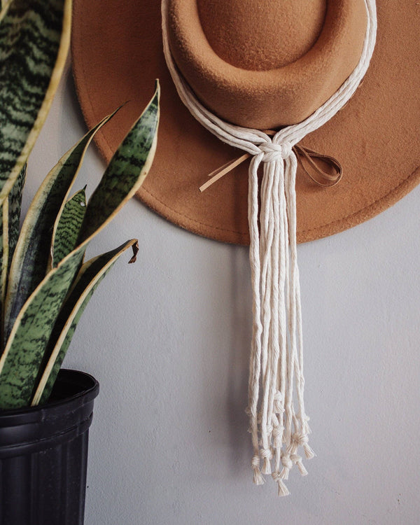 The Rori Macrame Hat Hanger