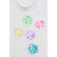 Medium Glossy Flower Claw Clip