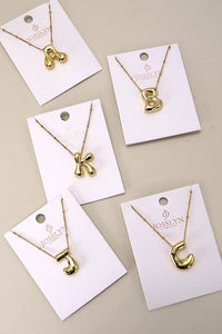 Bubble Initial Necklace