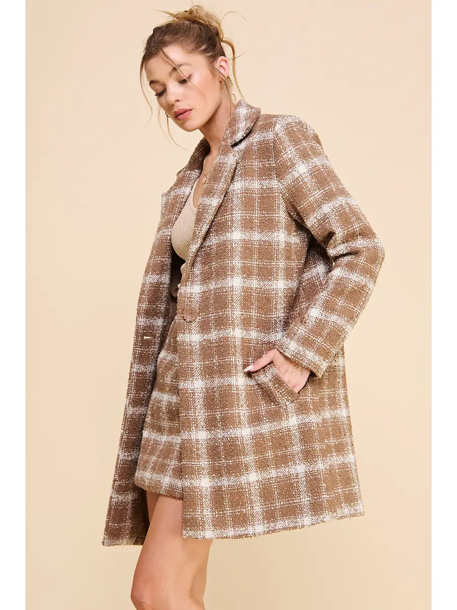Penelope Plaid Coat