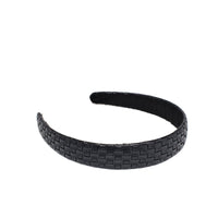 Embossed Woven Vegan Leather Headband