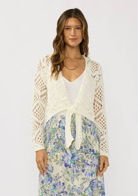 Cameron Crochet Tie Front Top
